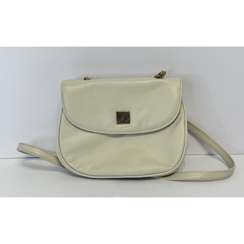 Liz Claiborne Purse‎ White Small Leather Purse With Gold Accents